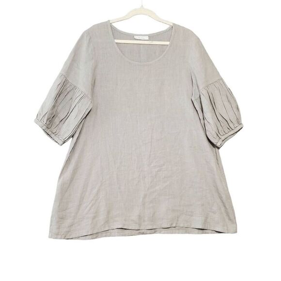 BRYN WALKER Women's Bell Flare Sleeve Lagenlook Pullover Top Tunic Medium - Picture 1 of 8